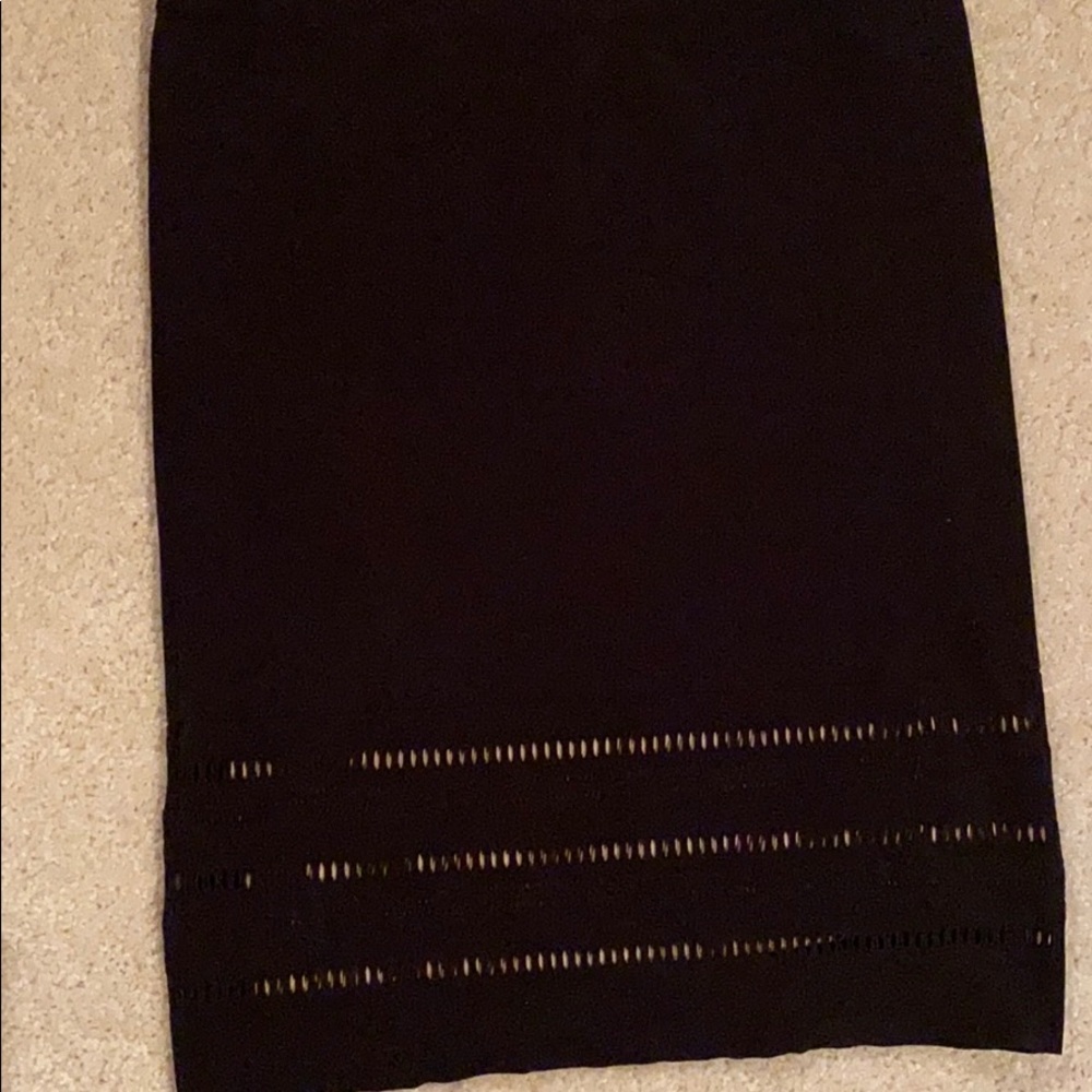 Black mini skirt